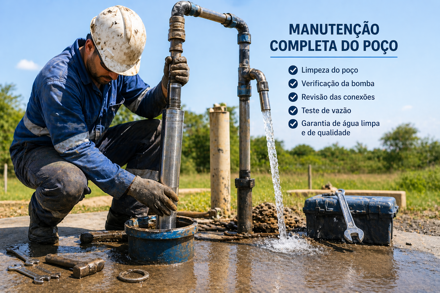 manutenção de poço artesiano